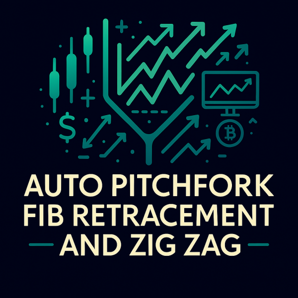 Auto Pitchfork Fib Retracement and Zig Zag TradingView